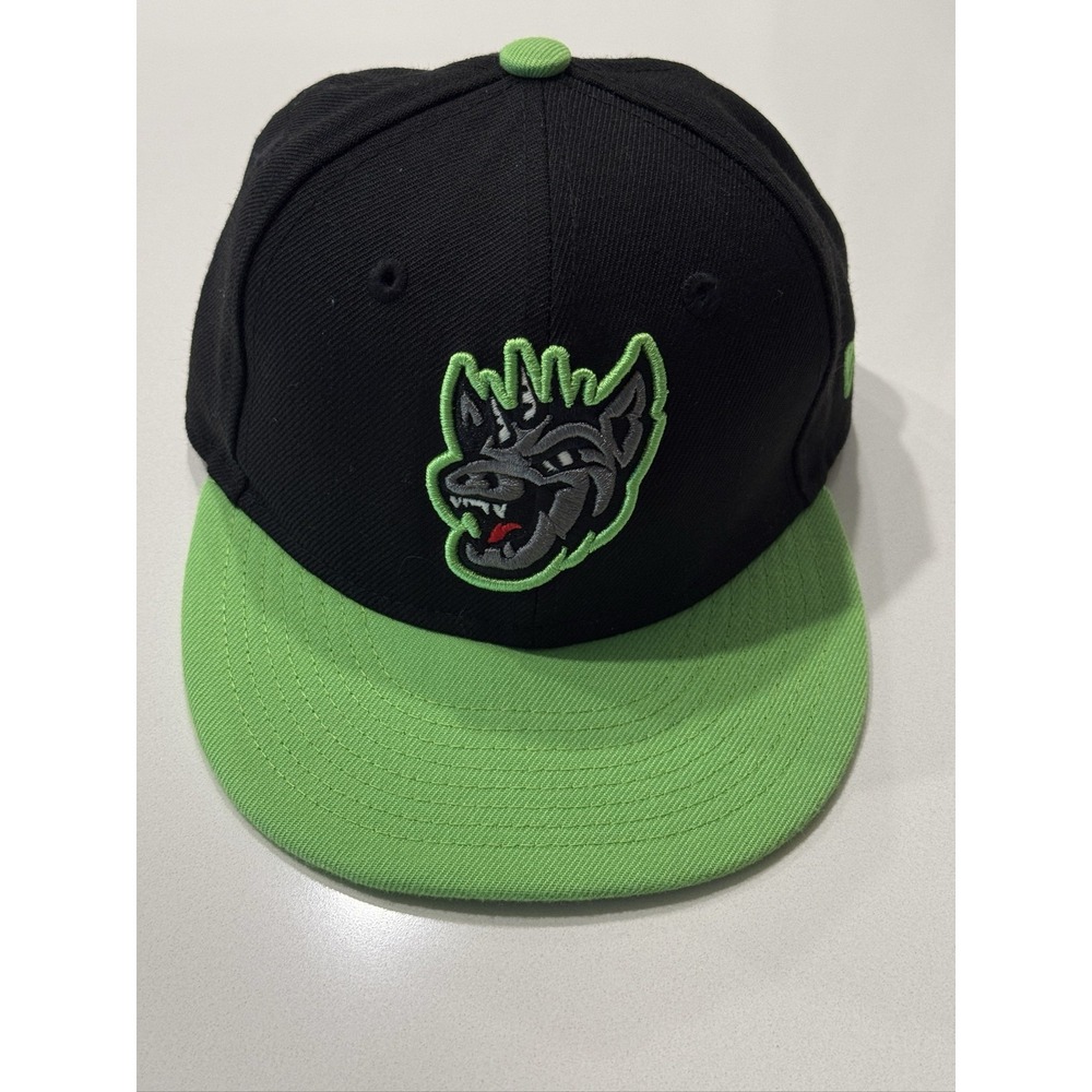 New Era 9FIFTY Round Rock Chupacabras Youth Baseball Cap Hat Black Green